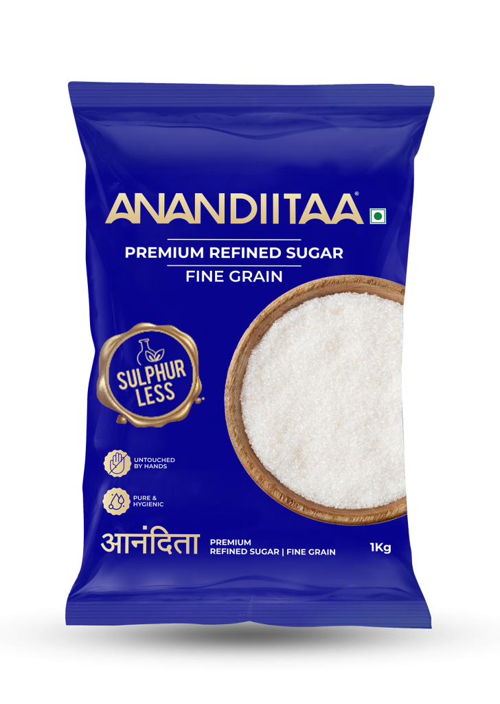 Anandiitaa Sugar 1 Kg — Fine Grain (blue pack)