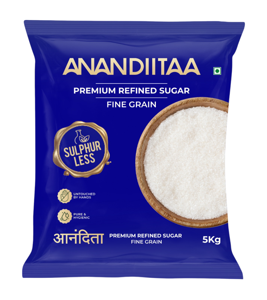 Anandiitaa Sugar 5 Kg — Fine Grain (blue pack)