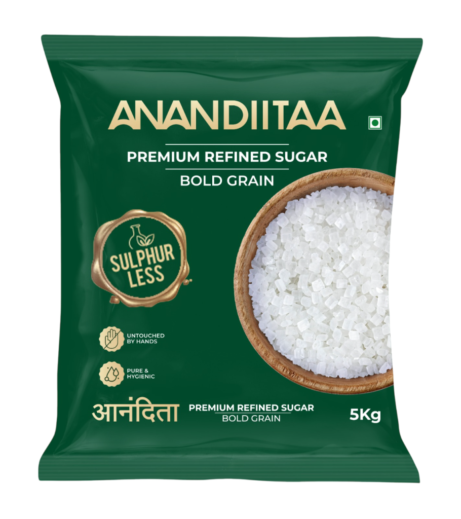 Anandiitaa Sugar 5 Kg — Bold Grain (green pack)