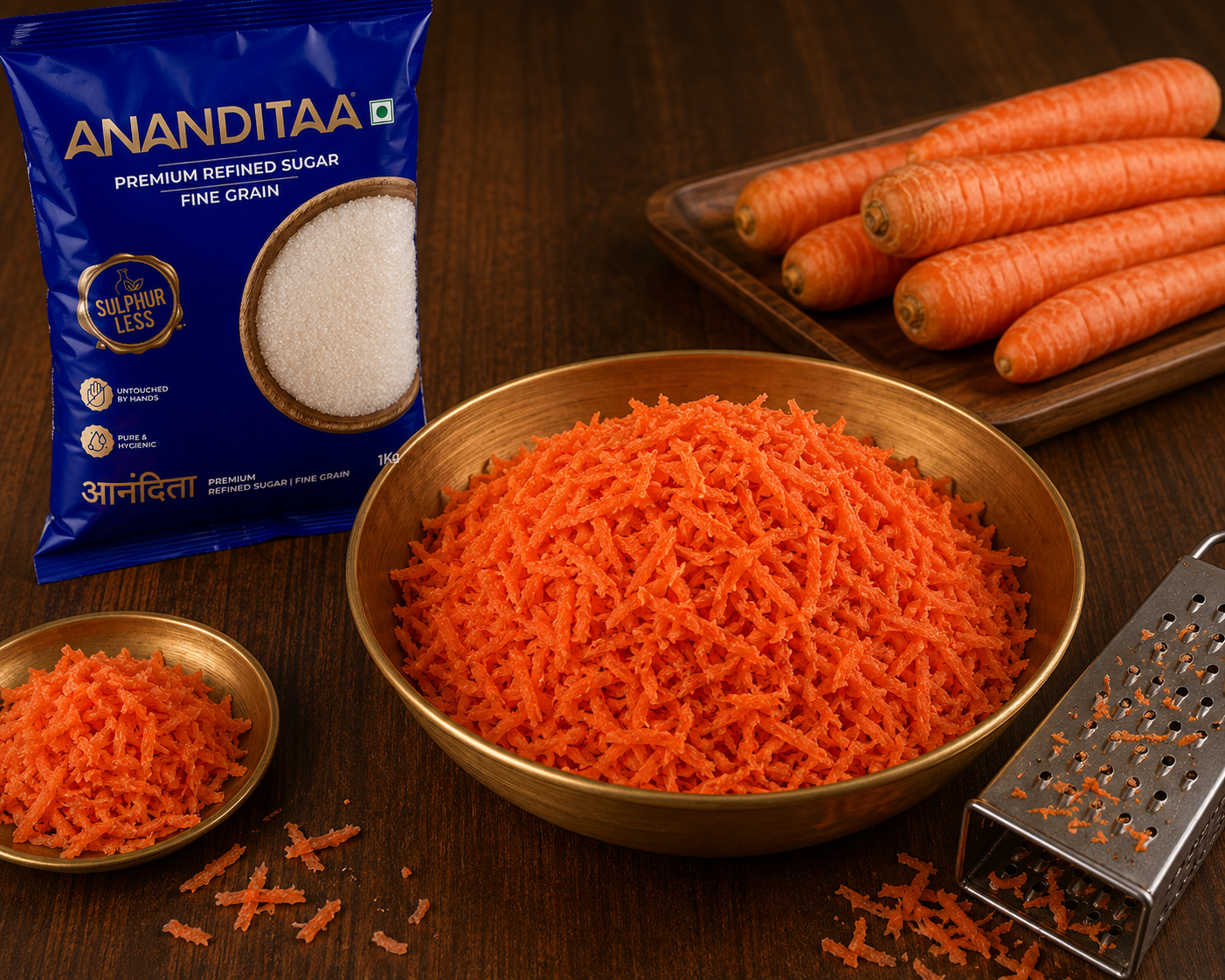 Prepare the carrots